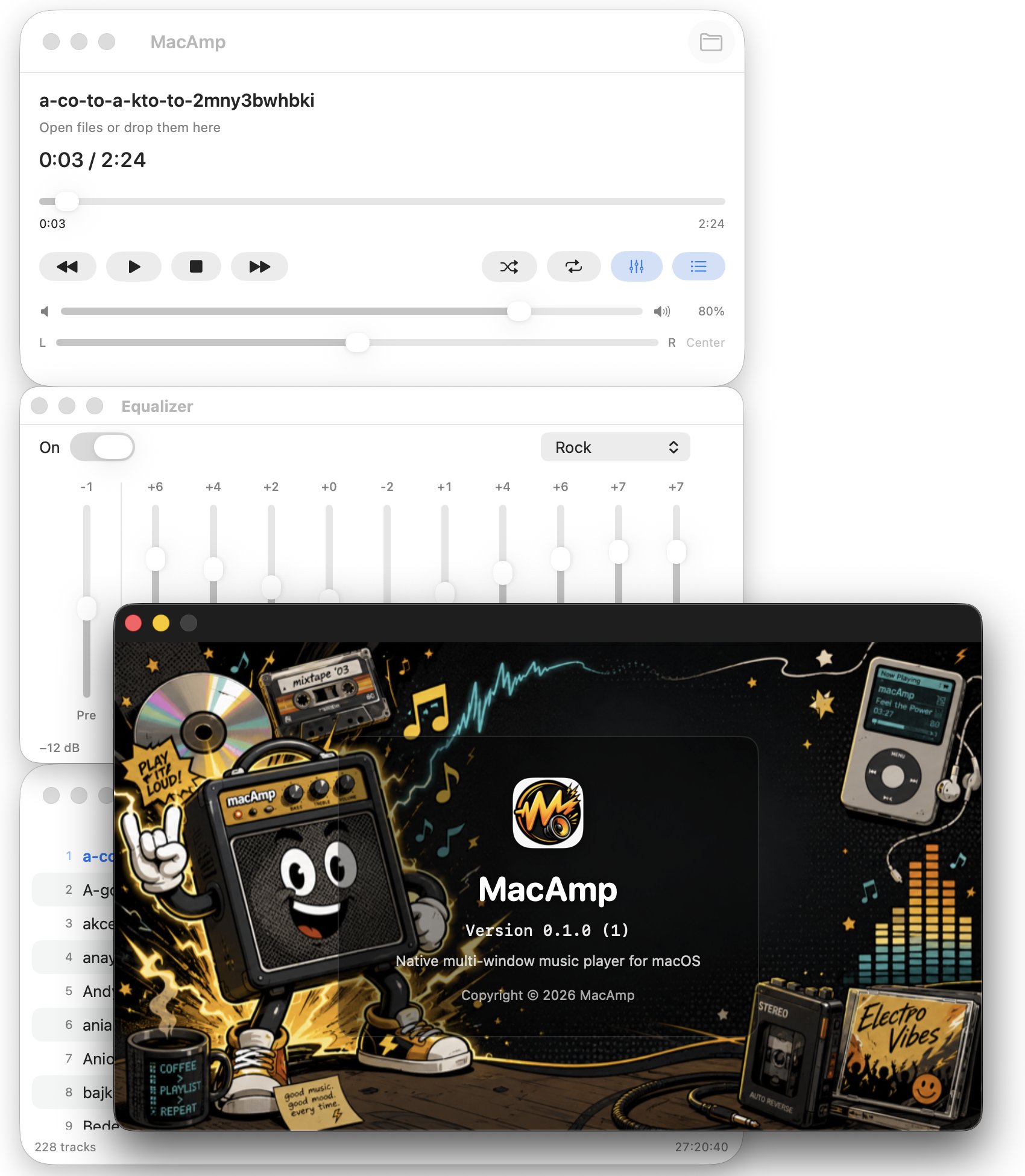 macAmp app preview